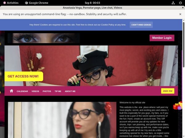 Anastasiavegax.modelcentro.com Newest
