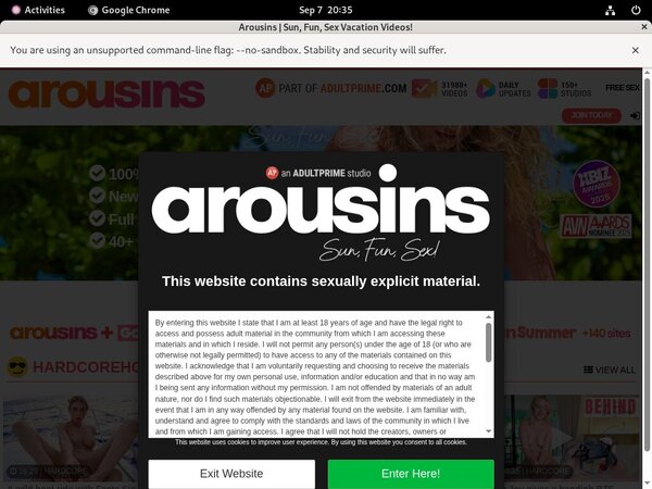 Arousins.com Limited Time Discount
