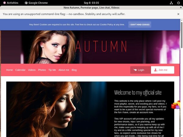 Autumn Signup Page