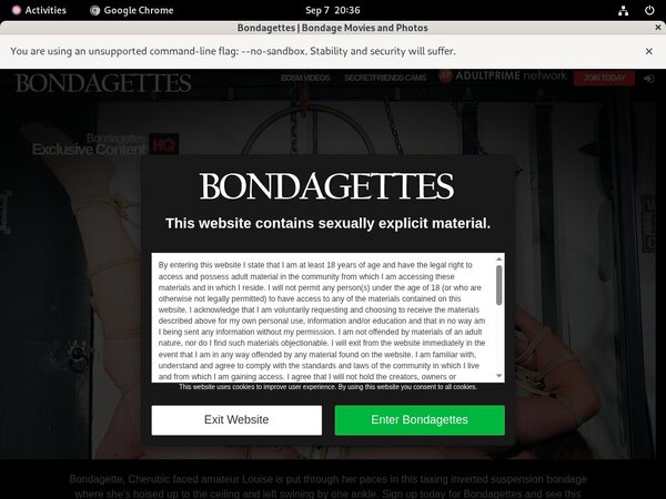 Bondagettes No Credit Card