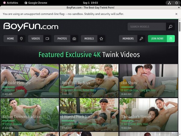 Boy Fun Trial Option