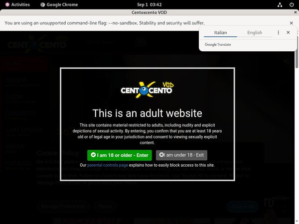 Centoxcentovod.com Free Login