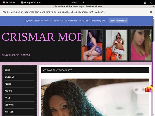 Crismar Model Gift Card