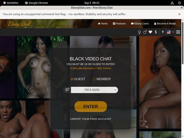 Ebony Chat Discount Price