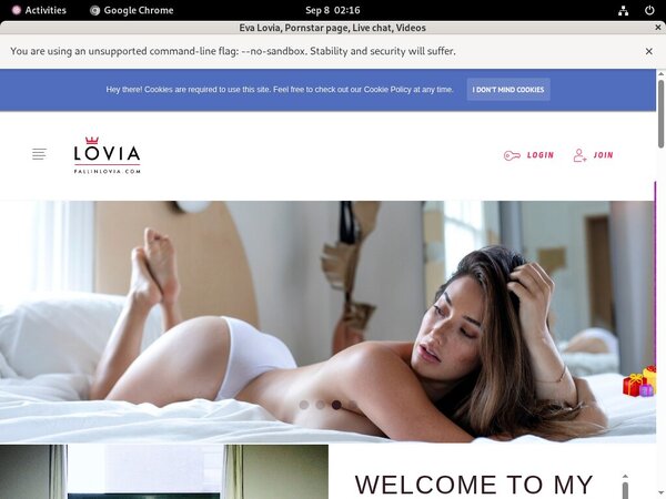 EvaLovia With Bank Account