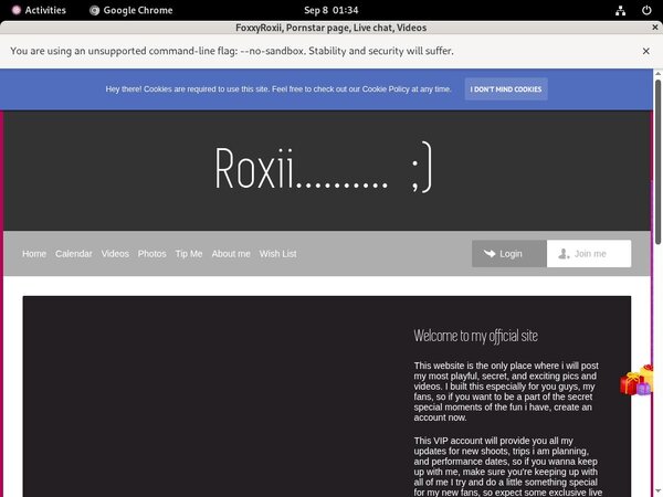 FoxxyRoxii New Account