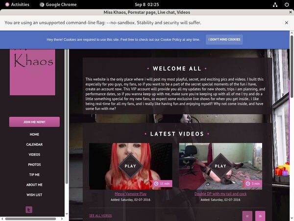 Free Miss Khaos Username