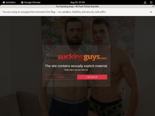 Fresh Toesuckingguys.com Site Rip