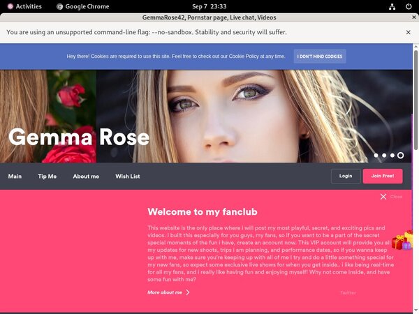 GemmaRose42 Login Account