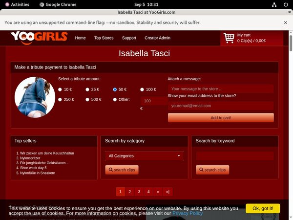 Isabella Tasci Discount Login