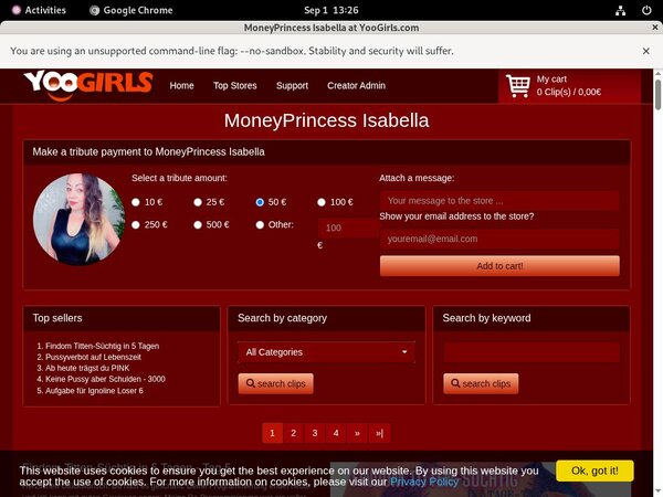 MoneyprincessIsabell Get Membership