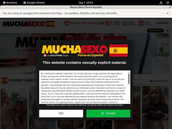 Mucho Sexo Working Account