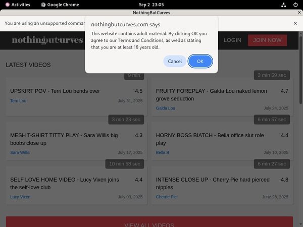 Nothingbutcurves.com Without Credit Card