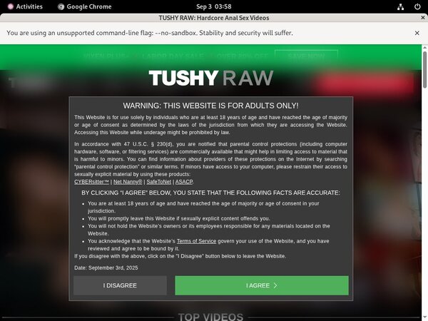 Raw Tushy Sex