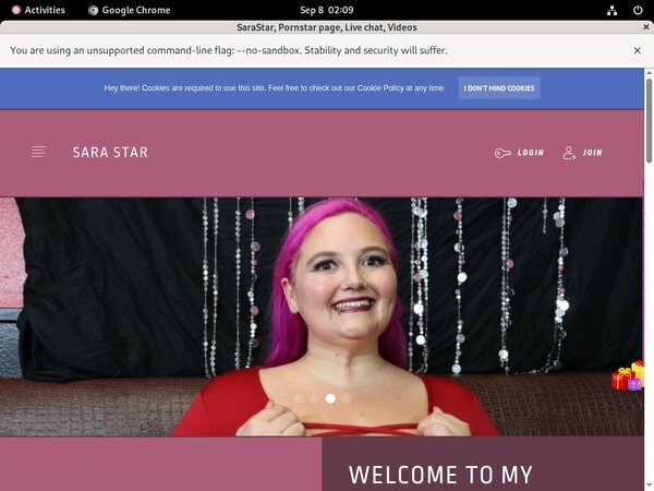 SaraStar Member Password