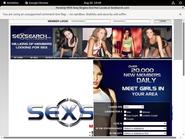 Sex Search Wachtwoord
