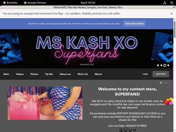 Sign Up Mskandykash.modelcentro.net