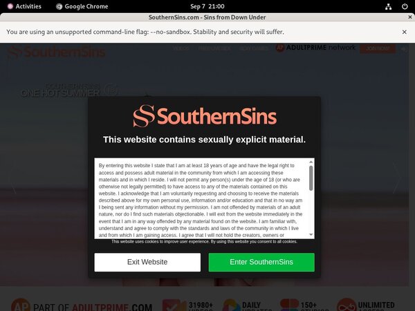 Southern Sins Discount Membership Deal Southern Sins Discount Membership Deal
