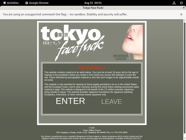 Tokyofacefuck.com Ccbill
