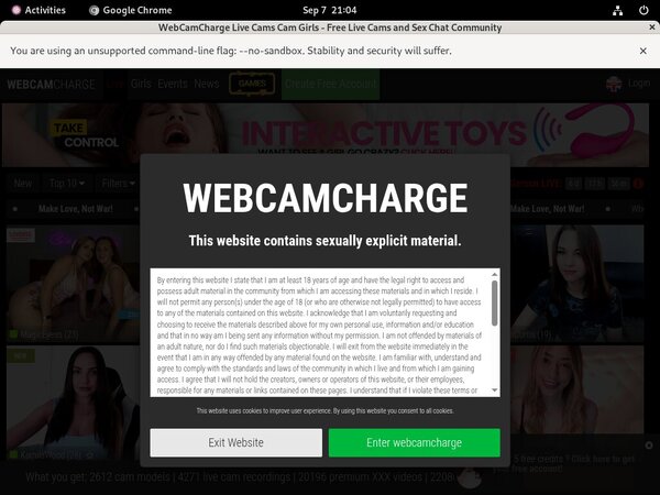 Webcam Charge Membership Webcam Charge Membership