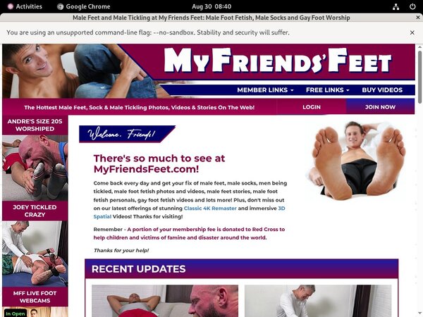 Myfriendsfeet.com Without CC